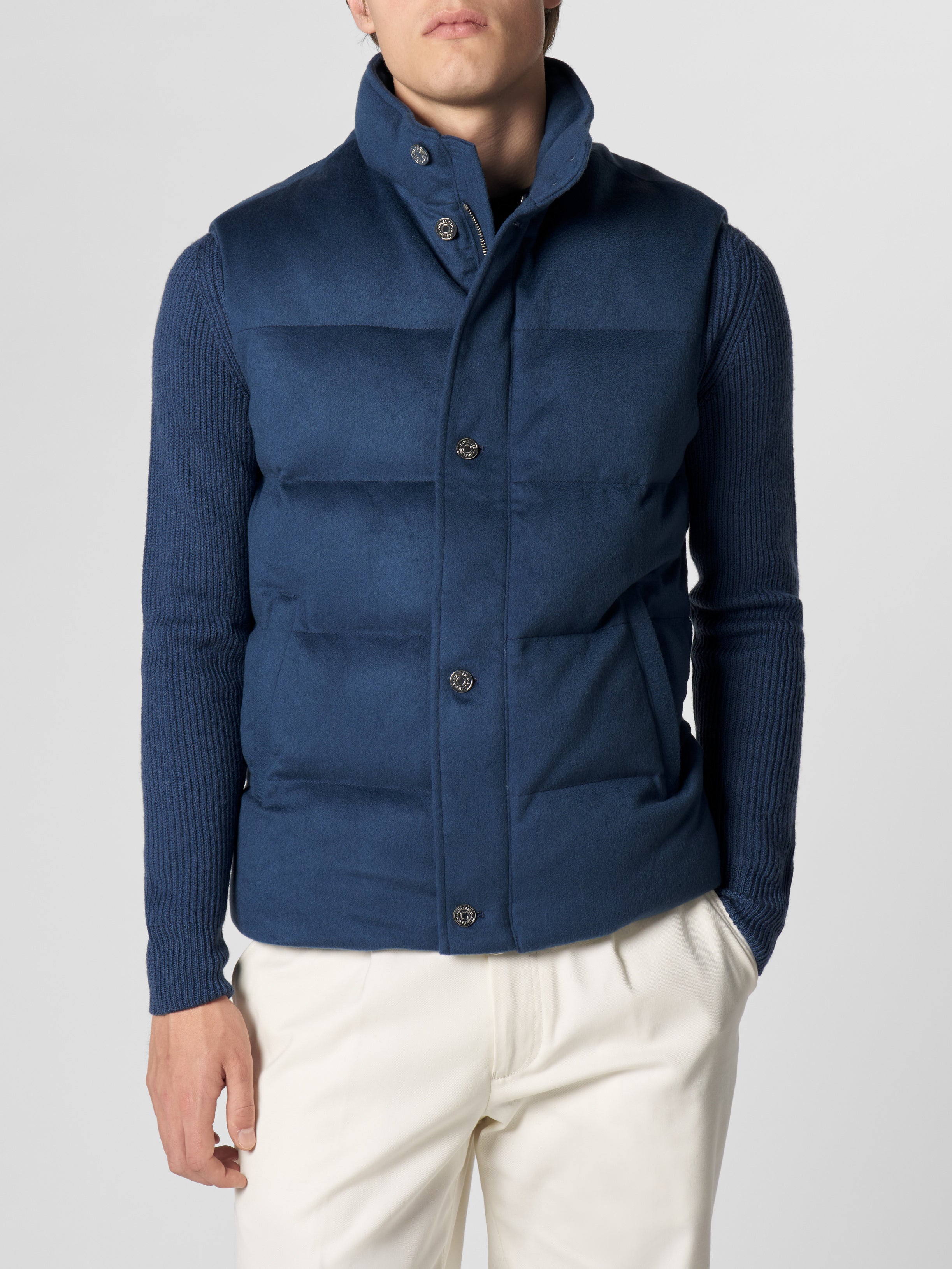 Sargasso Blue AUR1 Body Warmer with Buttons