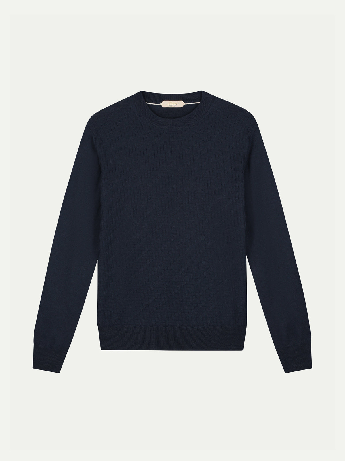 Navy City Crew Basket Weave