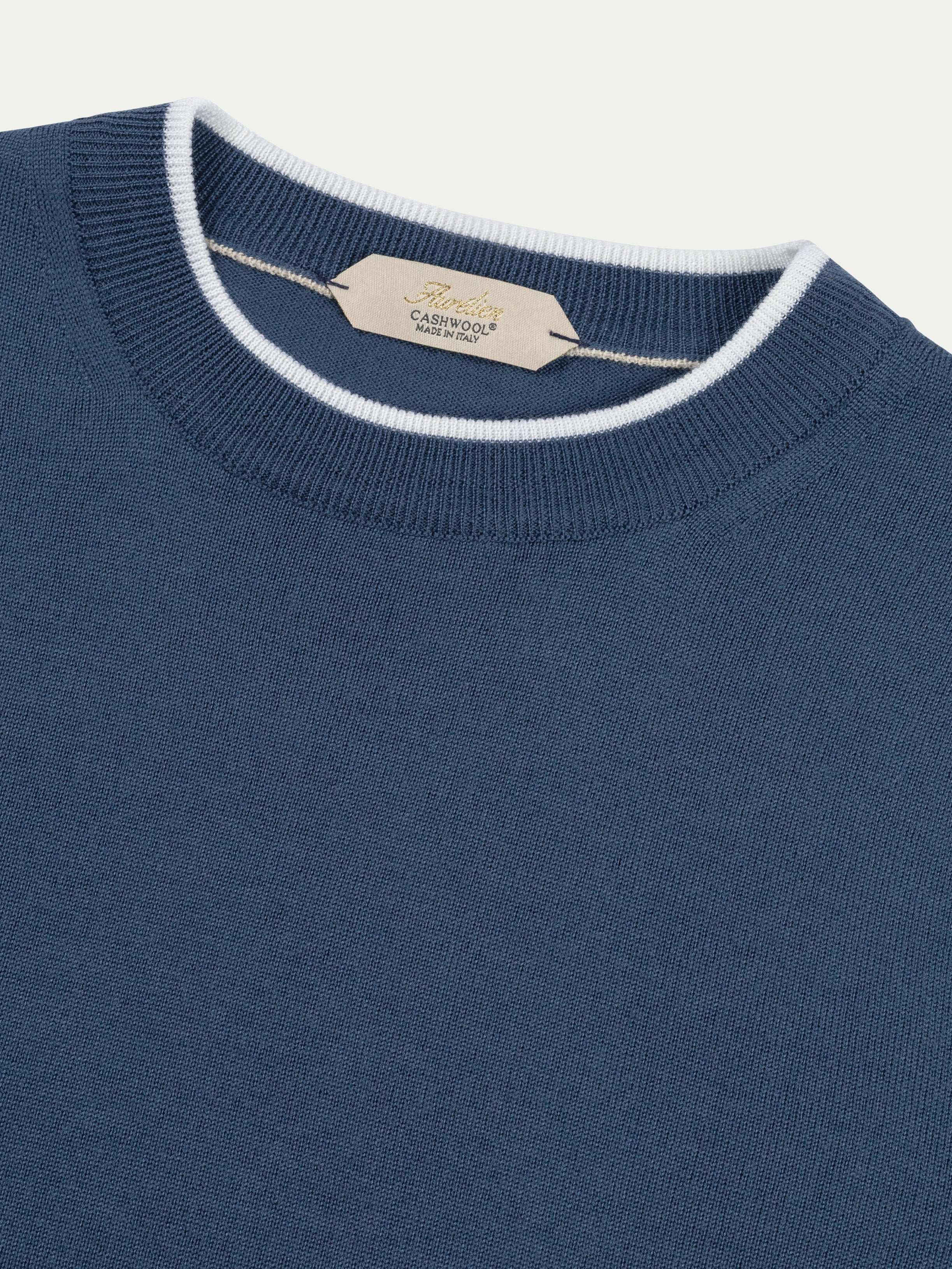 Sargasso Blue City Crew White Trim