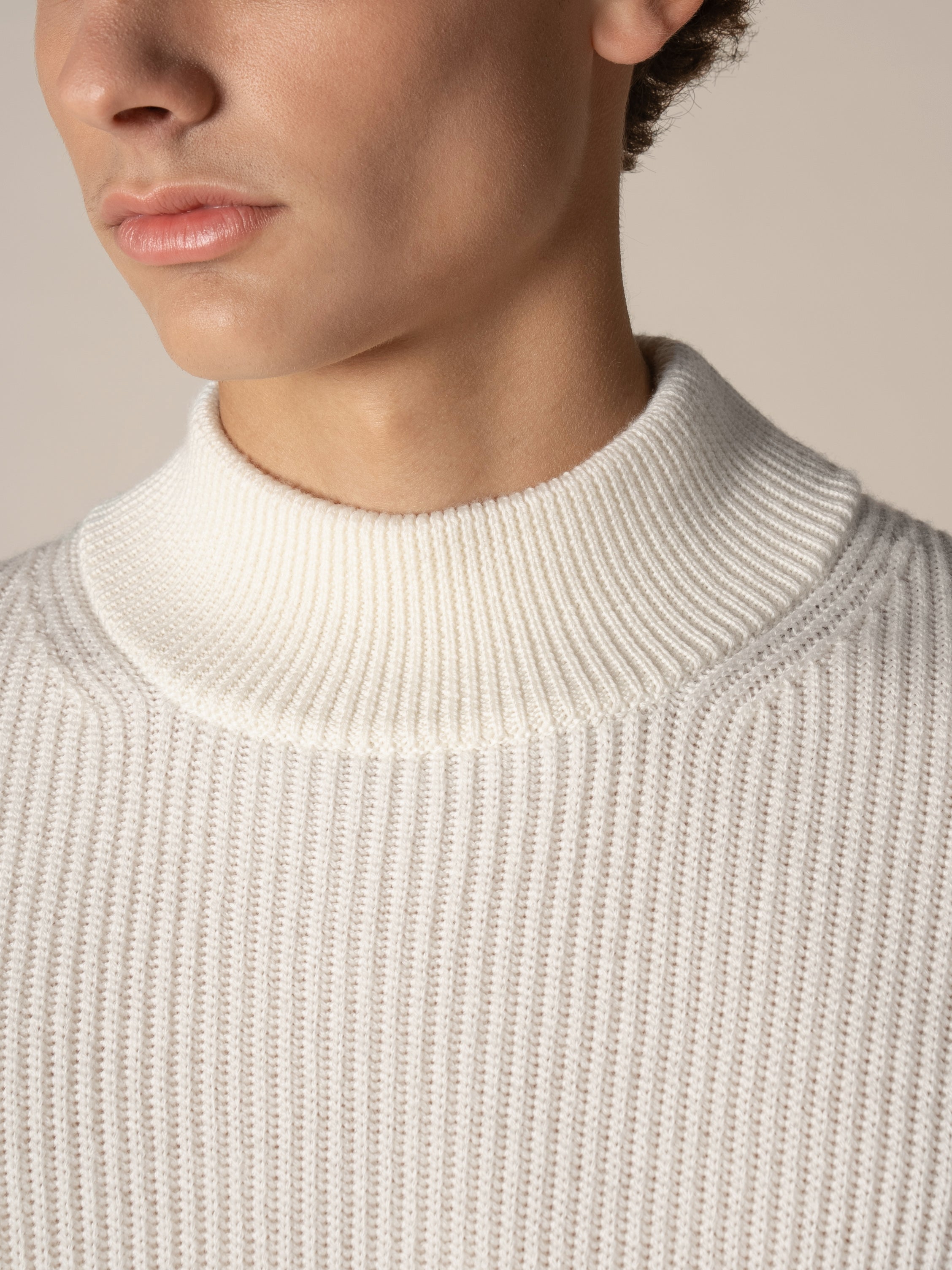 Costa Inglese Mockneck Ivory