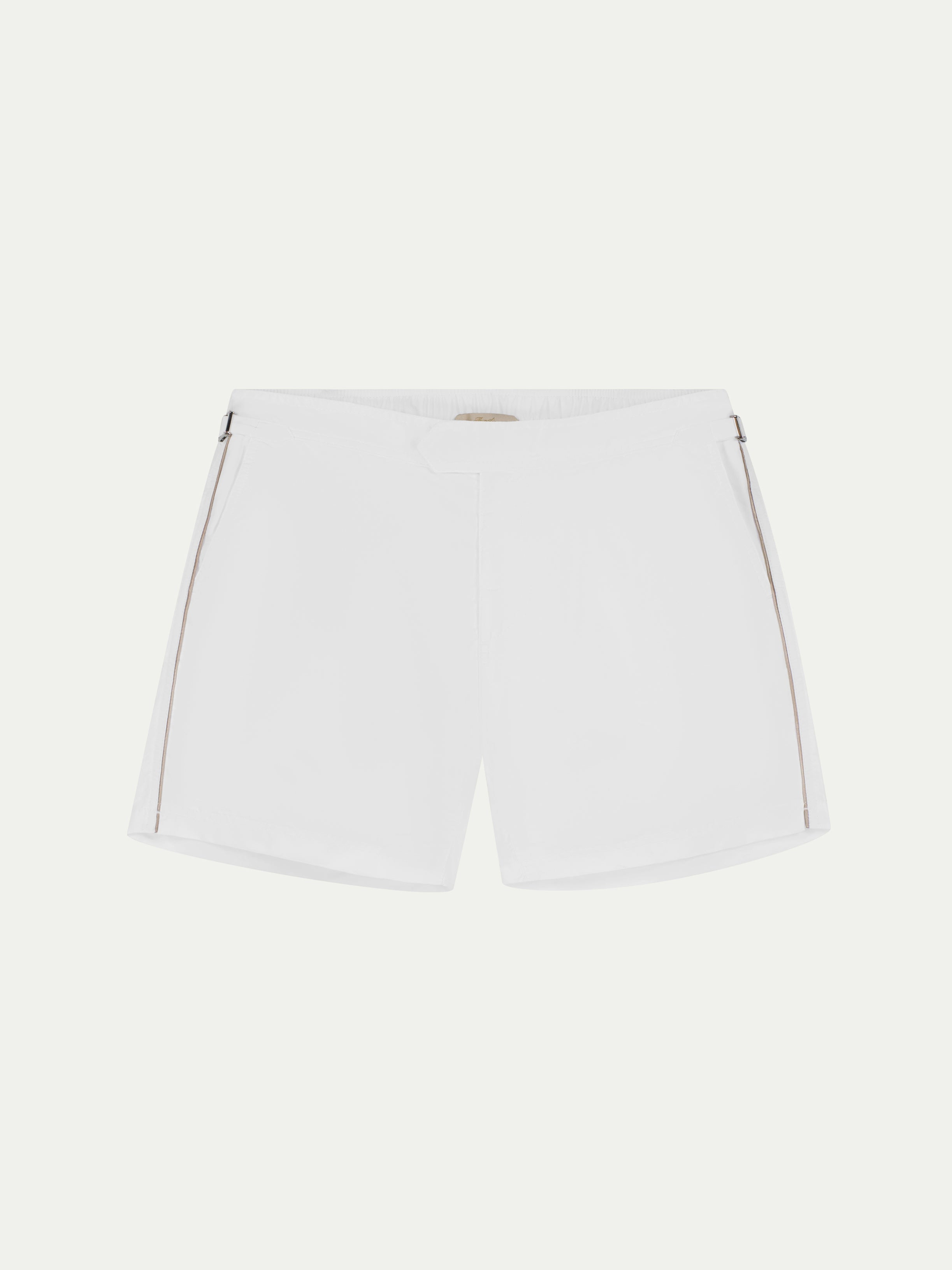 White Beachside Swim Shorts
