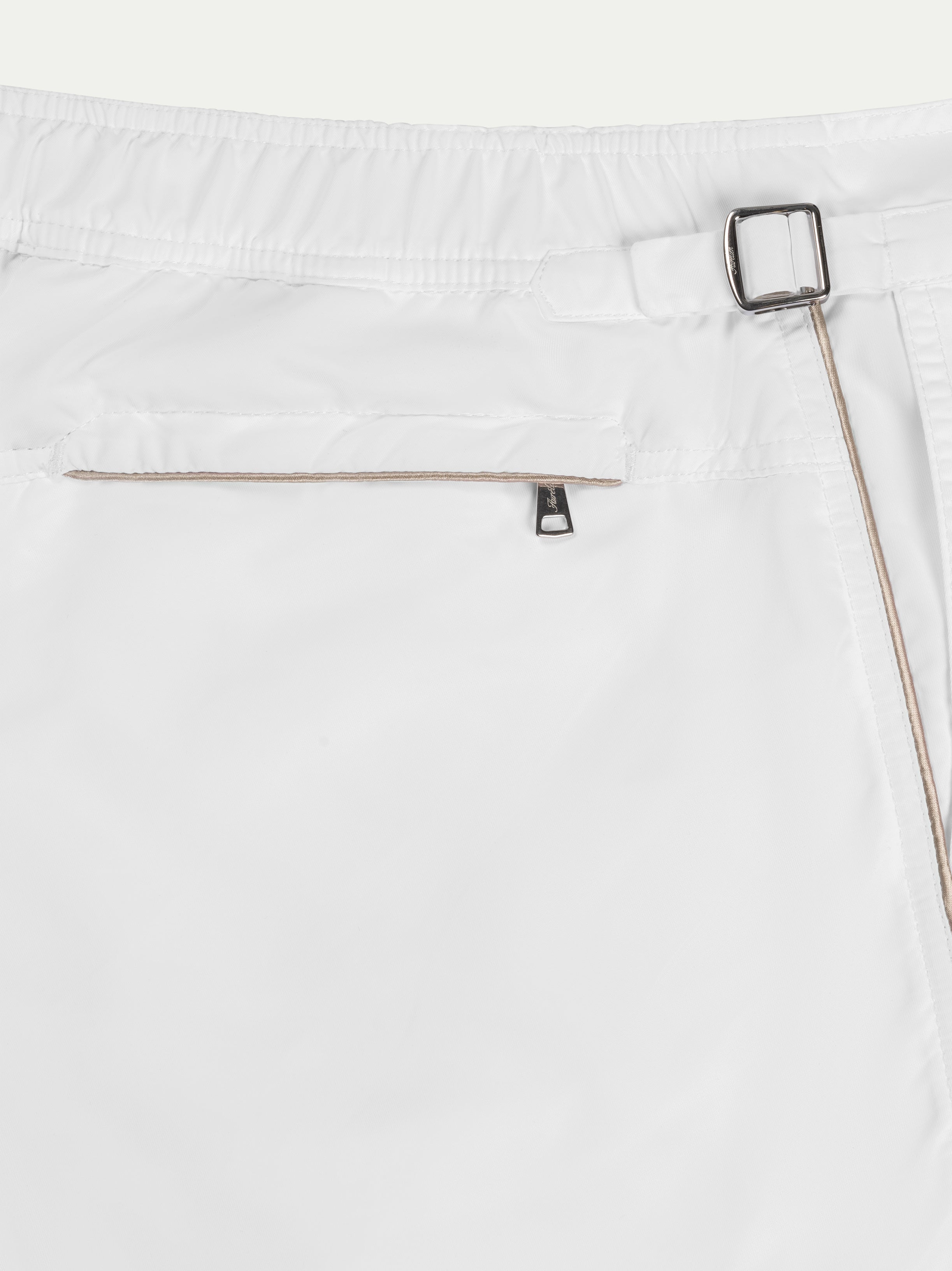 White Beachside Swim Shorts