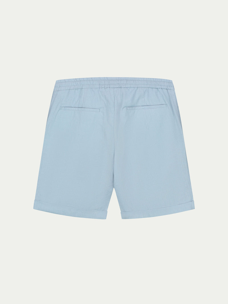 Light Blue Linen Seaside Shorts