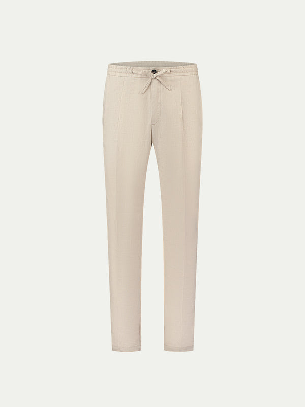 Aurélien | Beige Linen Trousers
