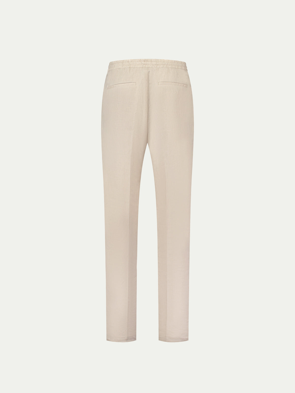 Beige Linen Seaside Trousers