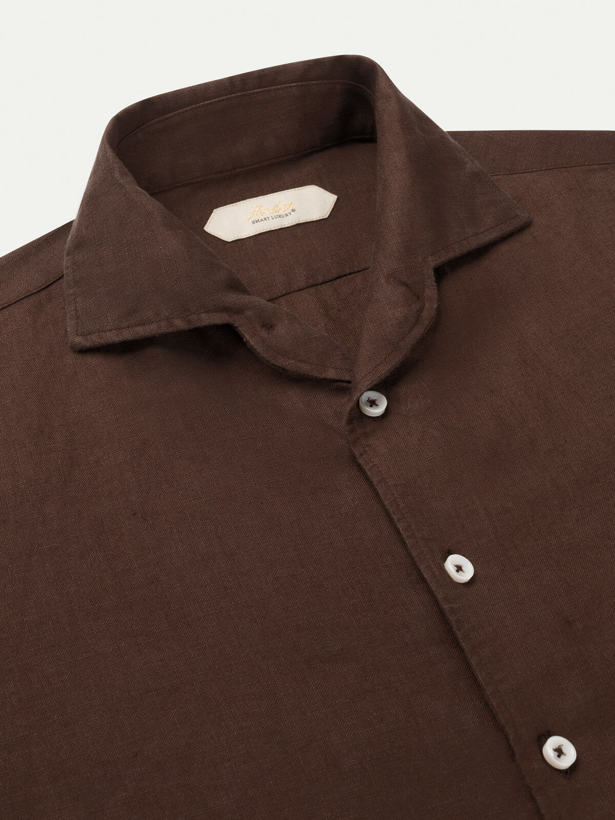 Chocolate Linen Seaside Shirt