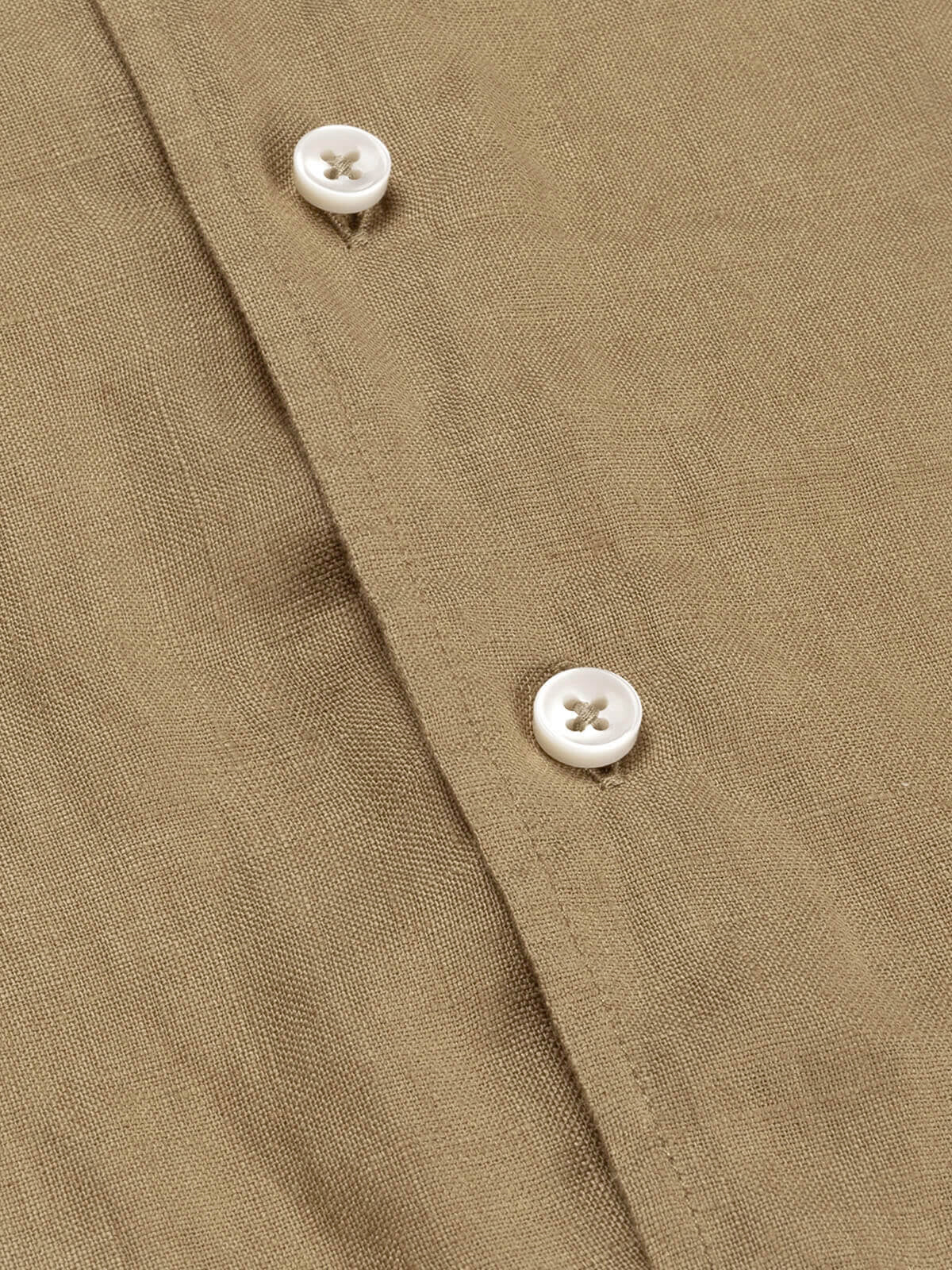 Dark Taupe Linen Seaside Shirt