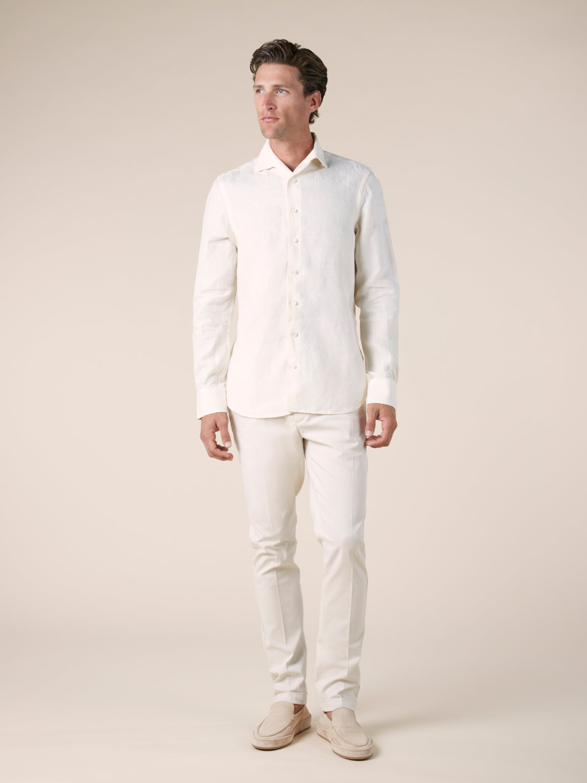 Ecru Linen Seaside Shirt