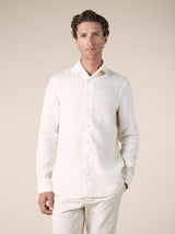 Ecru Linen Seaside Shirt