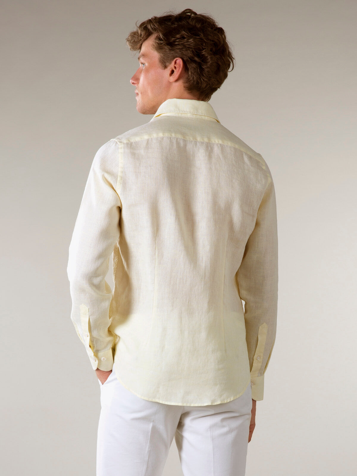 Aurélien | Ecru Linen Seaside Shirt Aurélien | Ecru Linen Seaside Shirt