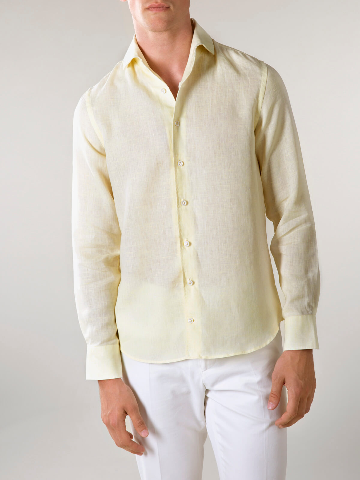 Collared Linen Shirt,Long sleeve shirt, popular Linen Shirt with pockets, Pure Linen, Summer shirt, White linen shirt, Yellow shirt, Pistachio shirt