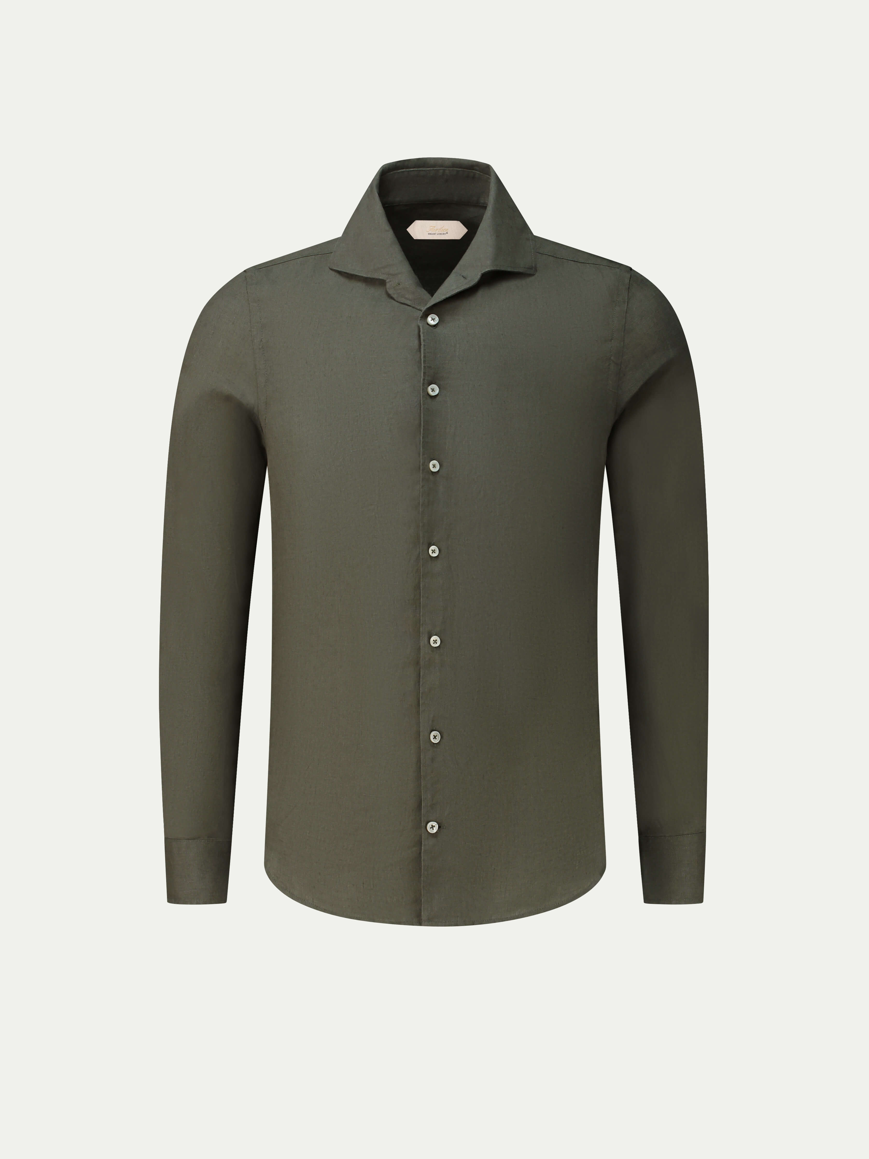 Olive Linen Seaside Shirt