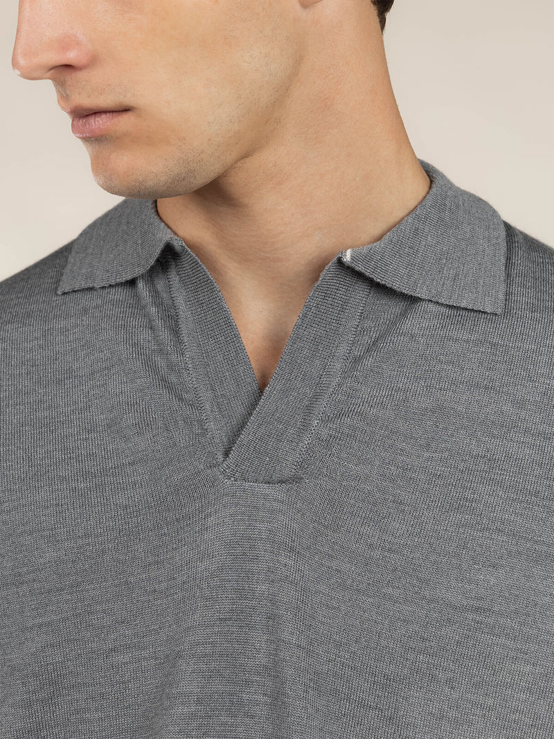 Buttonless AUR1 Polo Dark Grey