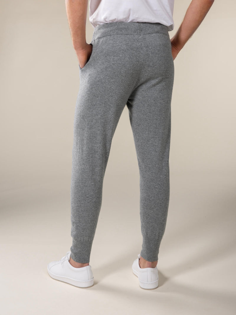 Aurélien | Cashmere Light Grey Athleisure Trousers