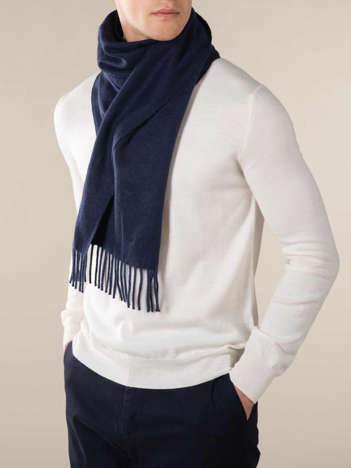 Navy Scarf