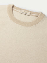 Light Beige Jacquard Crew