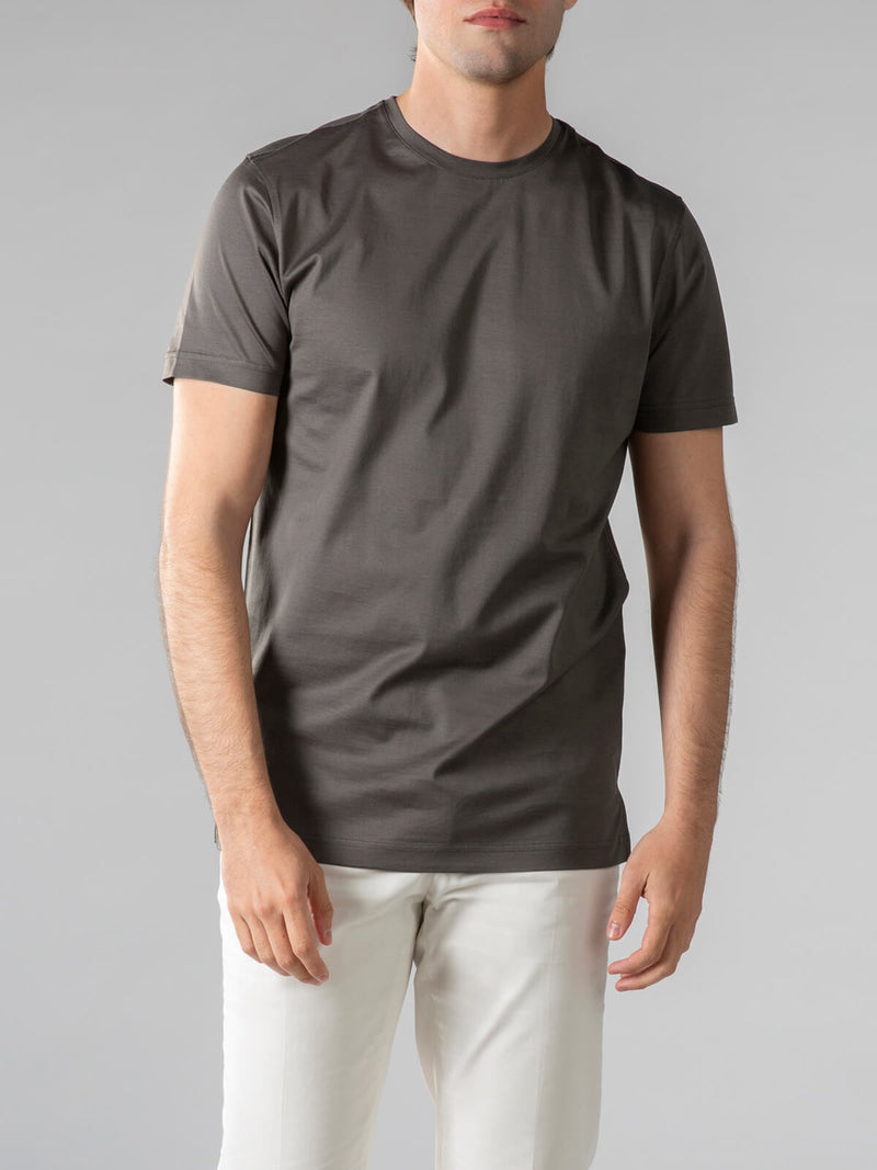 Aurélien | Dark Grey Egyptian Cotton T-Shirt