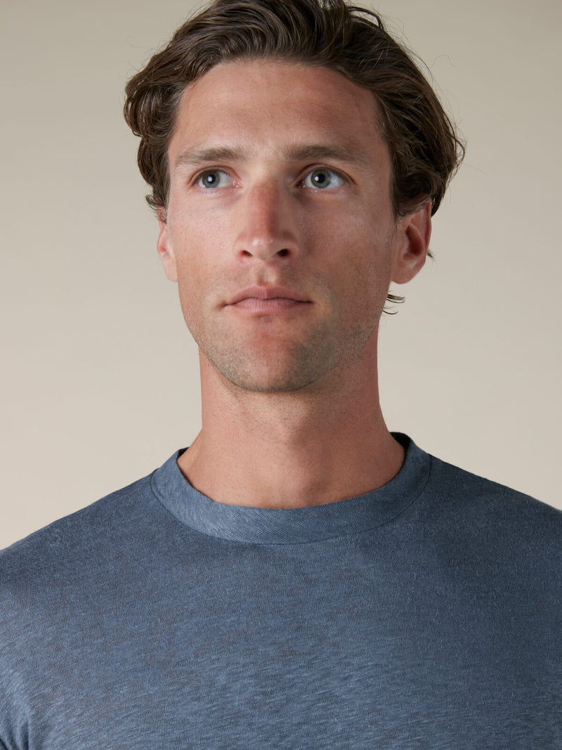 Steel Blue Linen City T-shirt