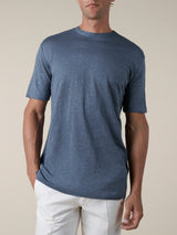 Steel Blue Linen City T-shirt