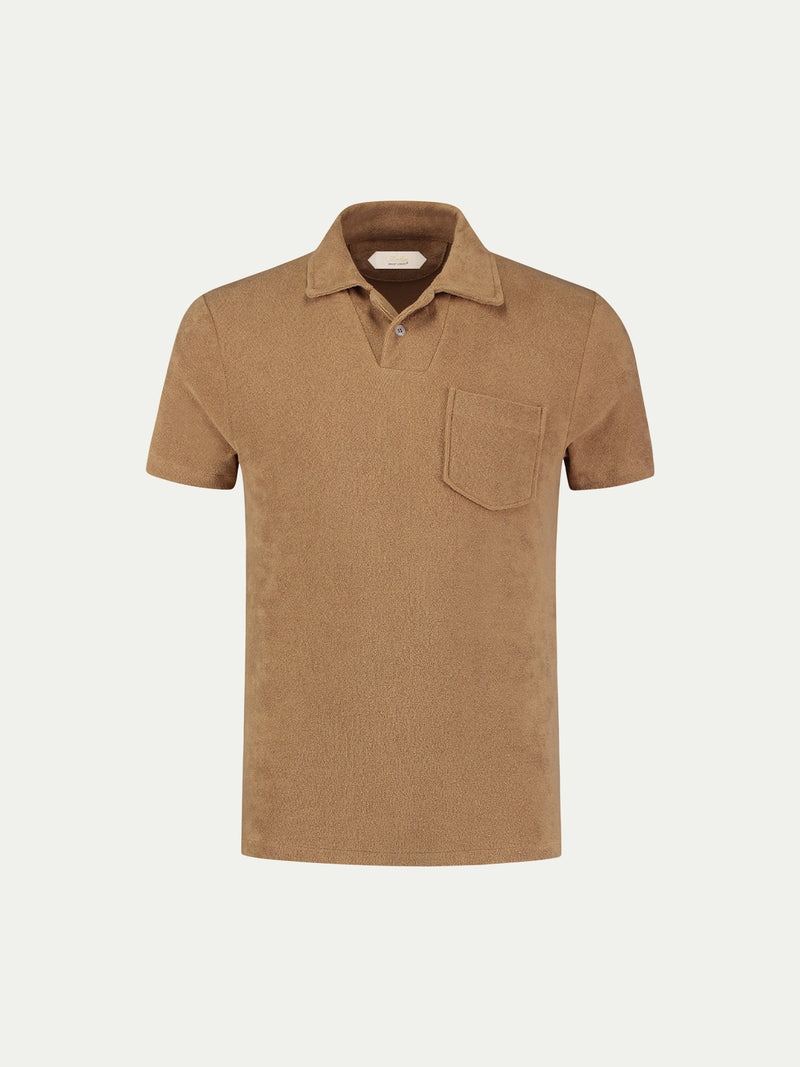 Me & Henry Watergate Terry Towelling Polo Grey Terry Towelling Polo