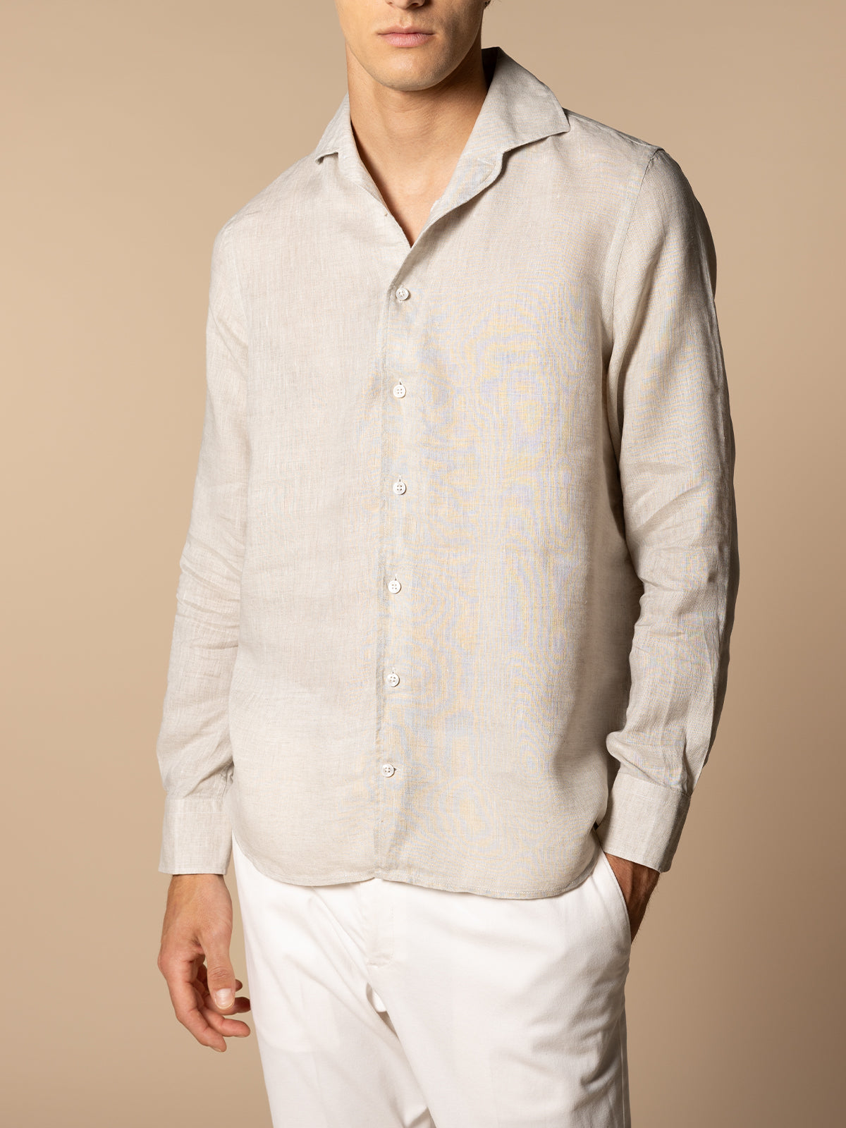 Aurélien | Beige Linen Seaside Shirt