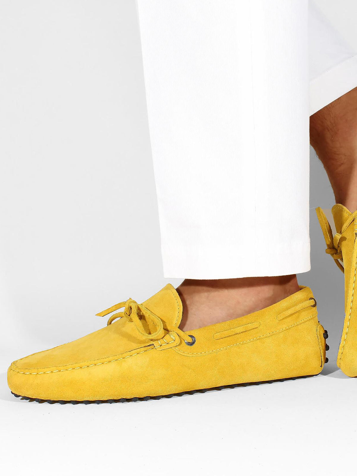 Yellow Suede Driving Shoes Aurelien