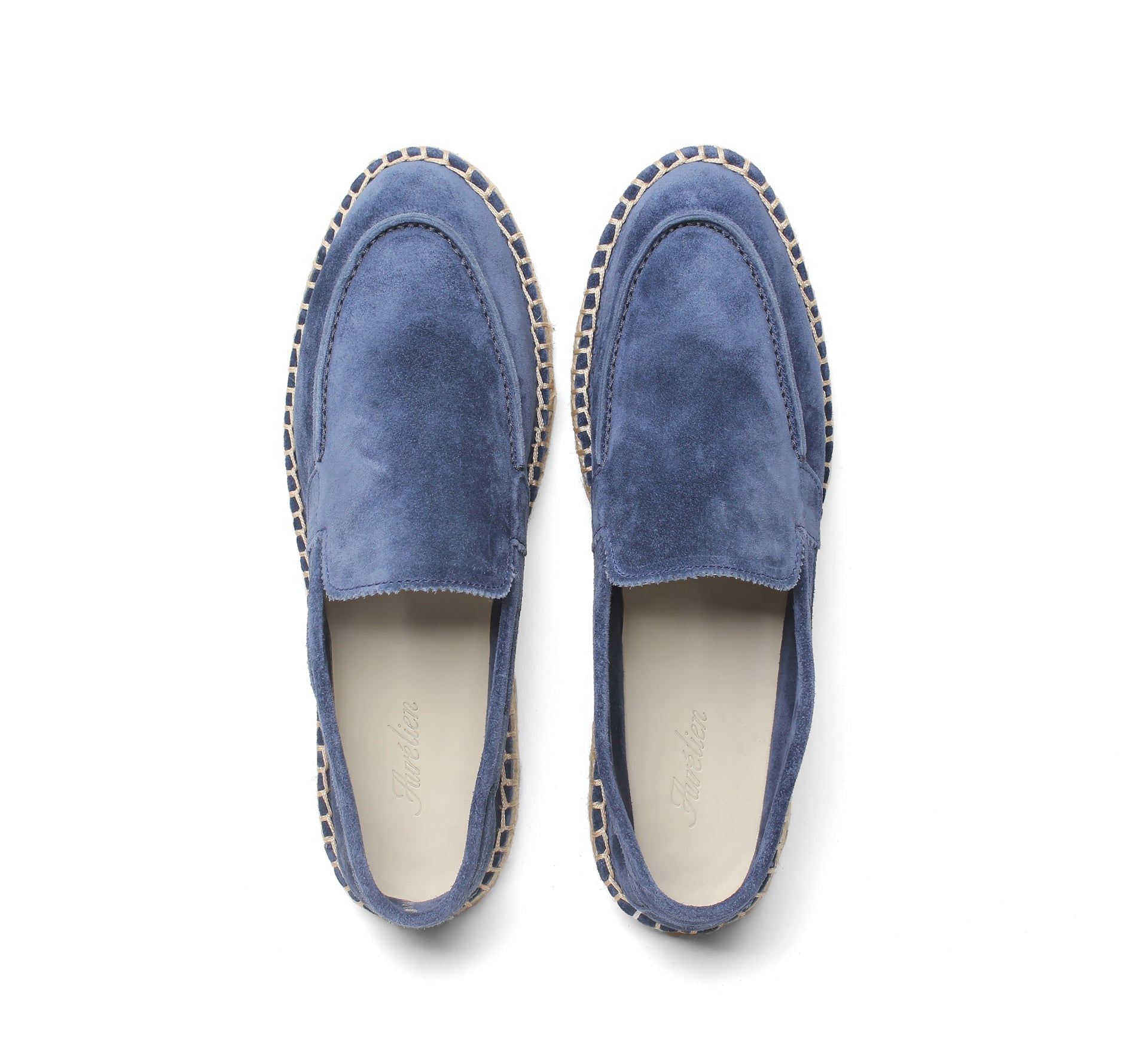 Blue Suede Beachside Espadrille Aurélien