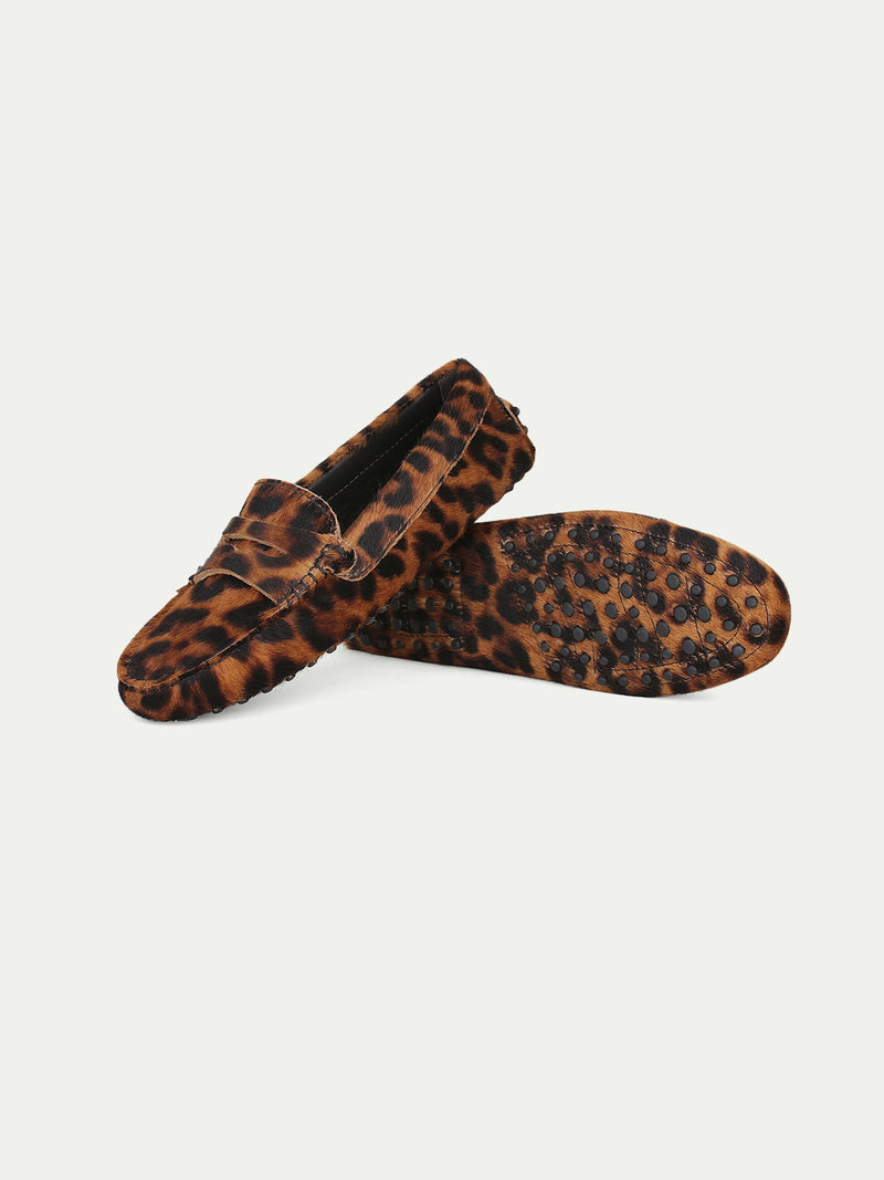 Leopard Driving Shoes