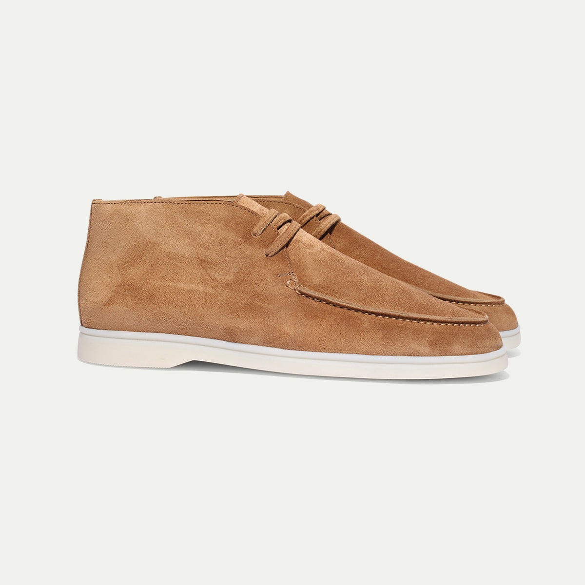 Paris Atelier Voisin AV Gorgeous Creamy Beige Suede Ankle Boots Chukka Boots 41 14580 - Desert Chukka Boot in Tan Suede – ALDEN SHOES main image 2