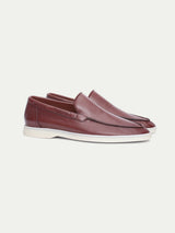 Rosewood Leather Yacht Loafers Aurelien