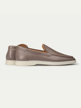 Taupe Leather Yacht Loafers