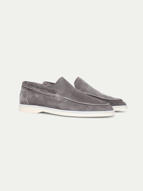 Aurélien | Grey Suede Yacht Loafer