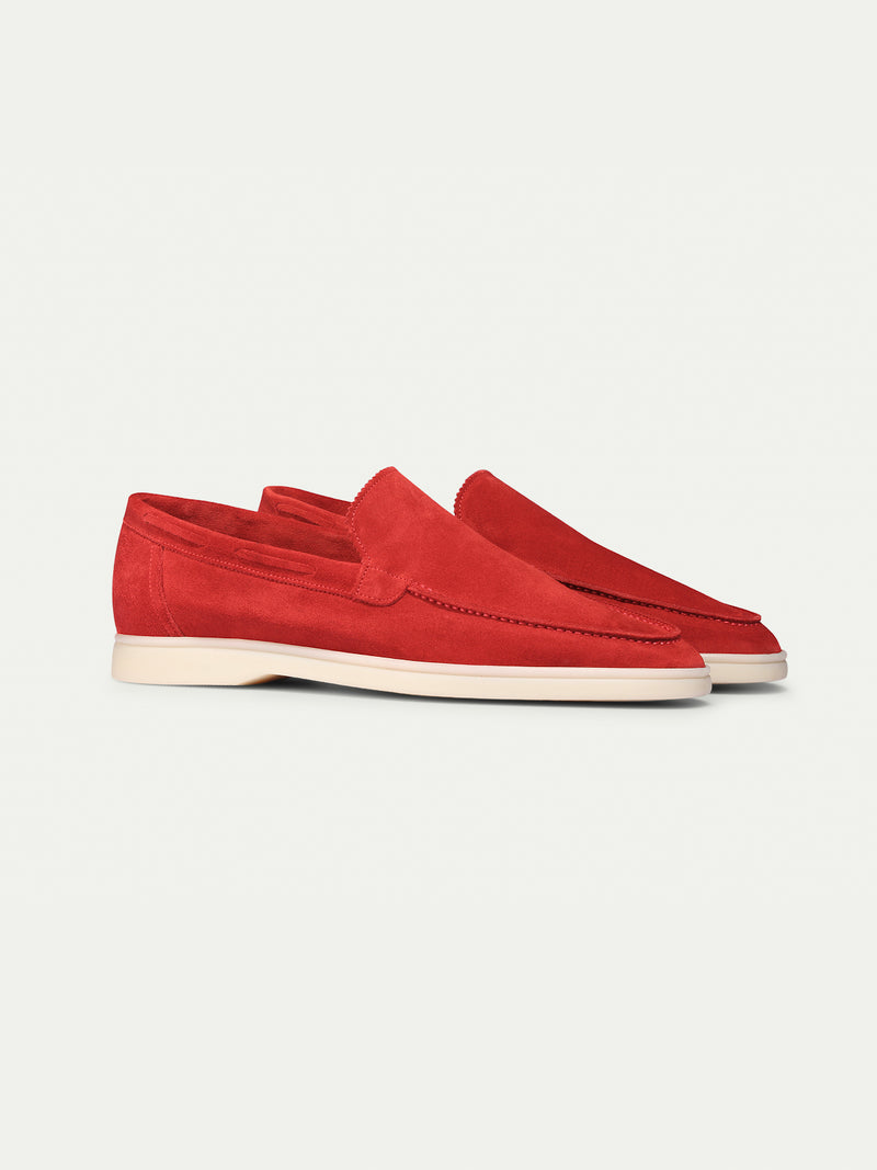 Red Yacht Loafers