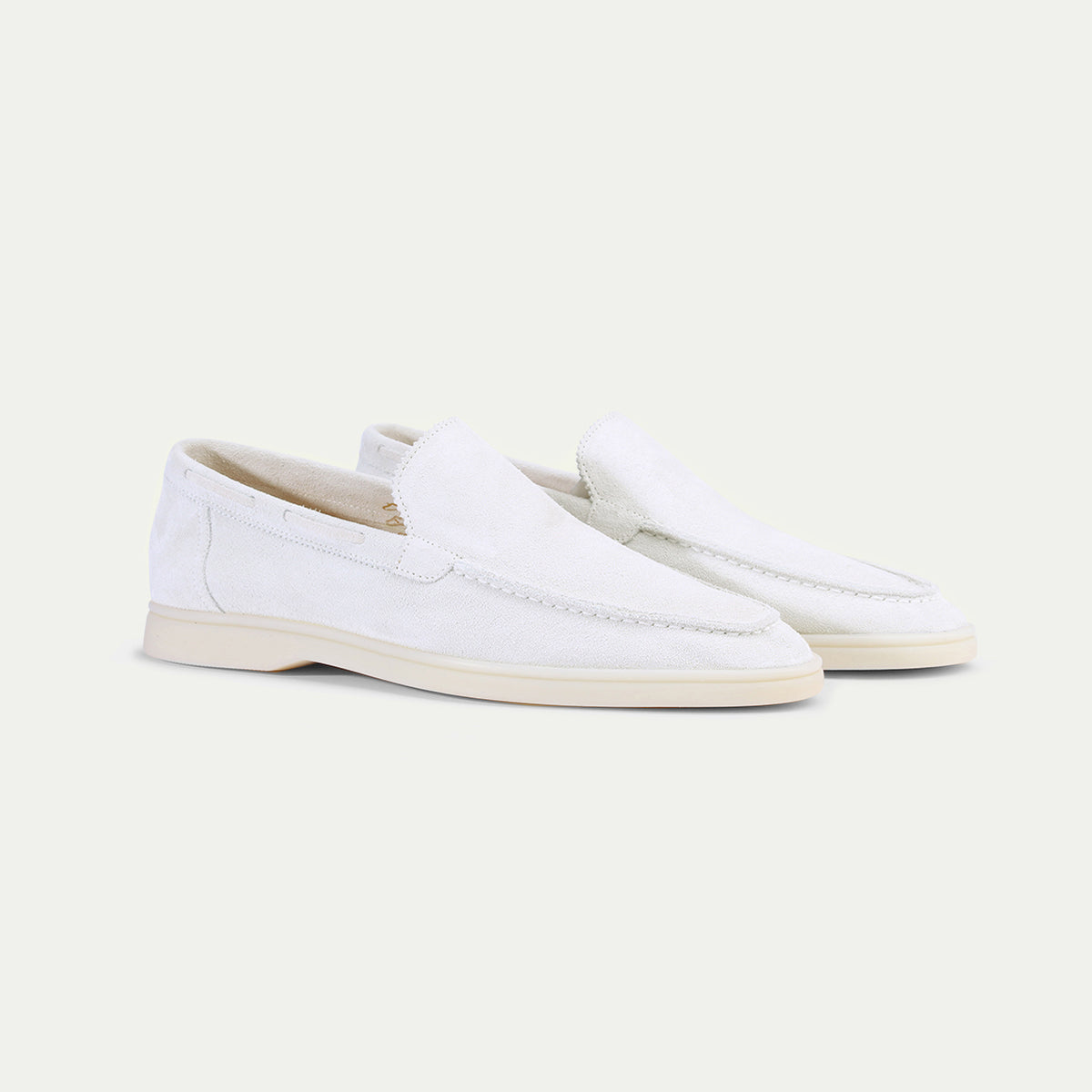 Aurlien | White Suede Yacht Loafer Aurlien | White Suede Yacht Loafer