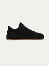 Shearling-lined Black Voyager Sneaker