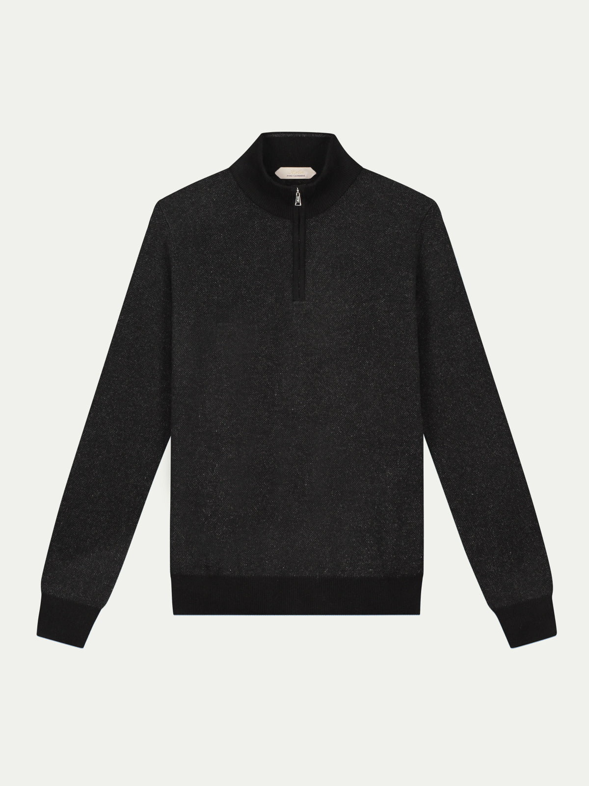 Aurélien | Cashmere Black Zipper Sweater