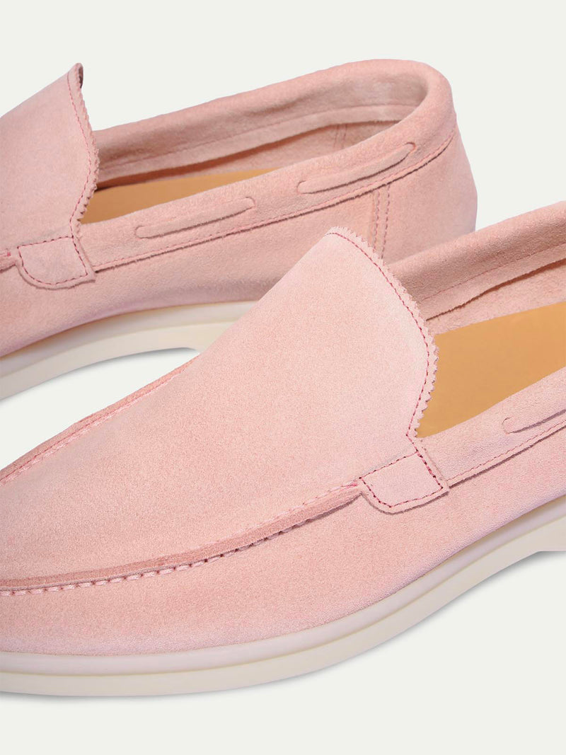 Aurélien | Pink Suede Yacht Loafer for Women