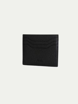 Black Grained Leather Cardholder