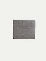 Grey Grained Leather Cardholder