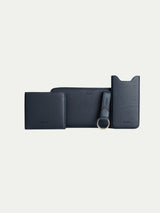 Navy Grained Leather Cardholder