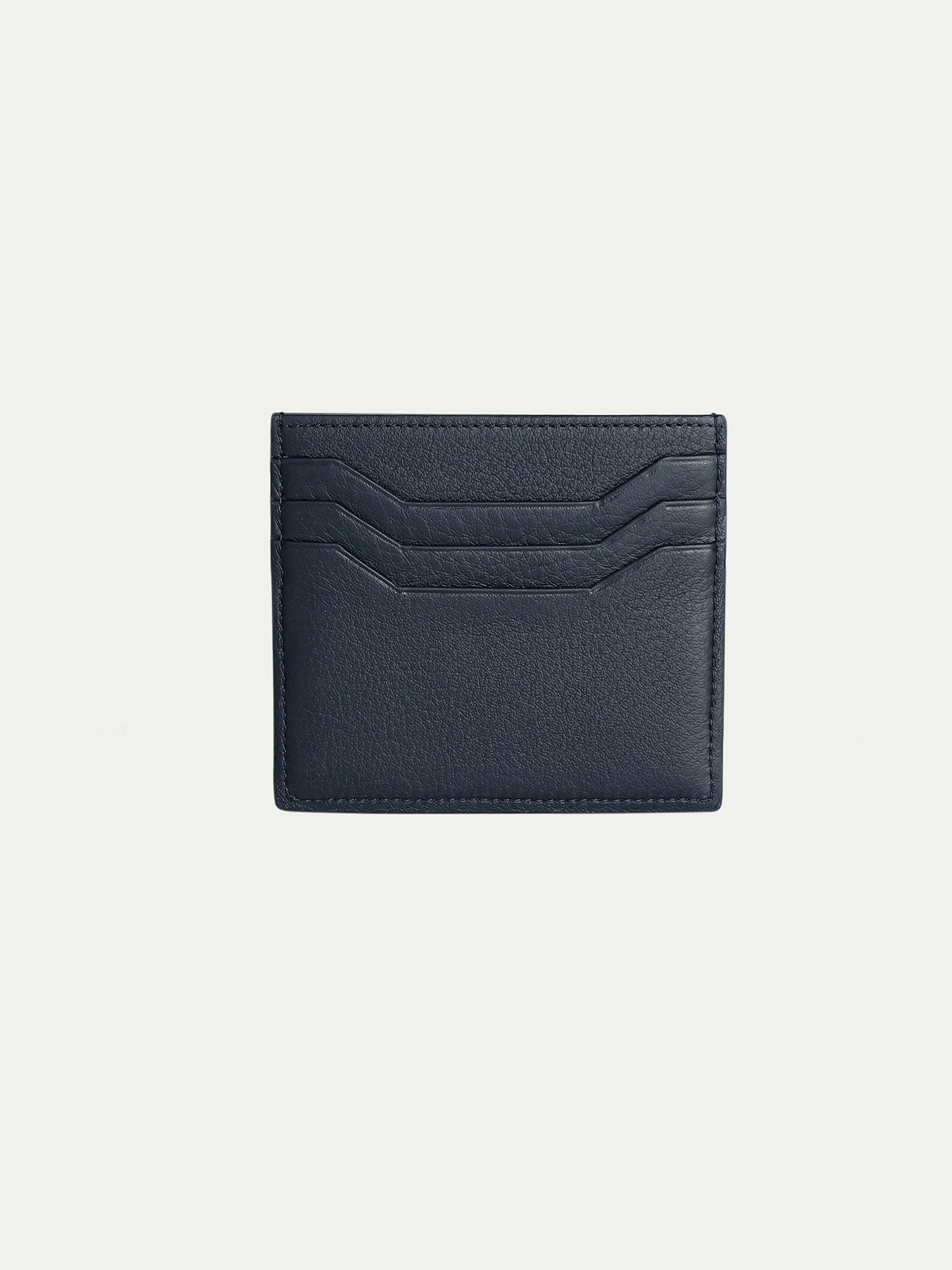 Navy Grained Leather Cardholder