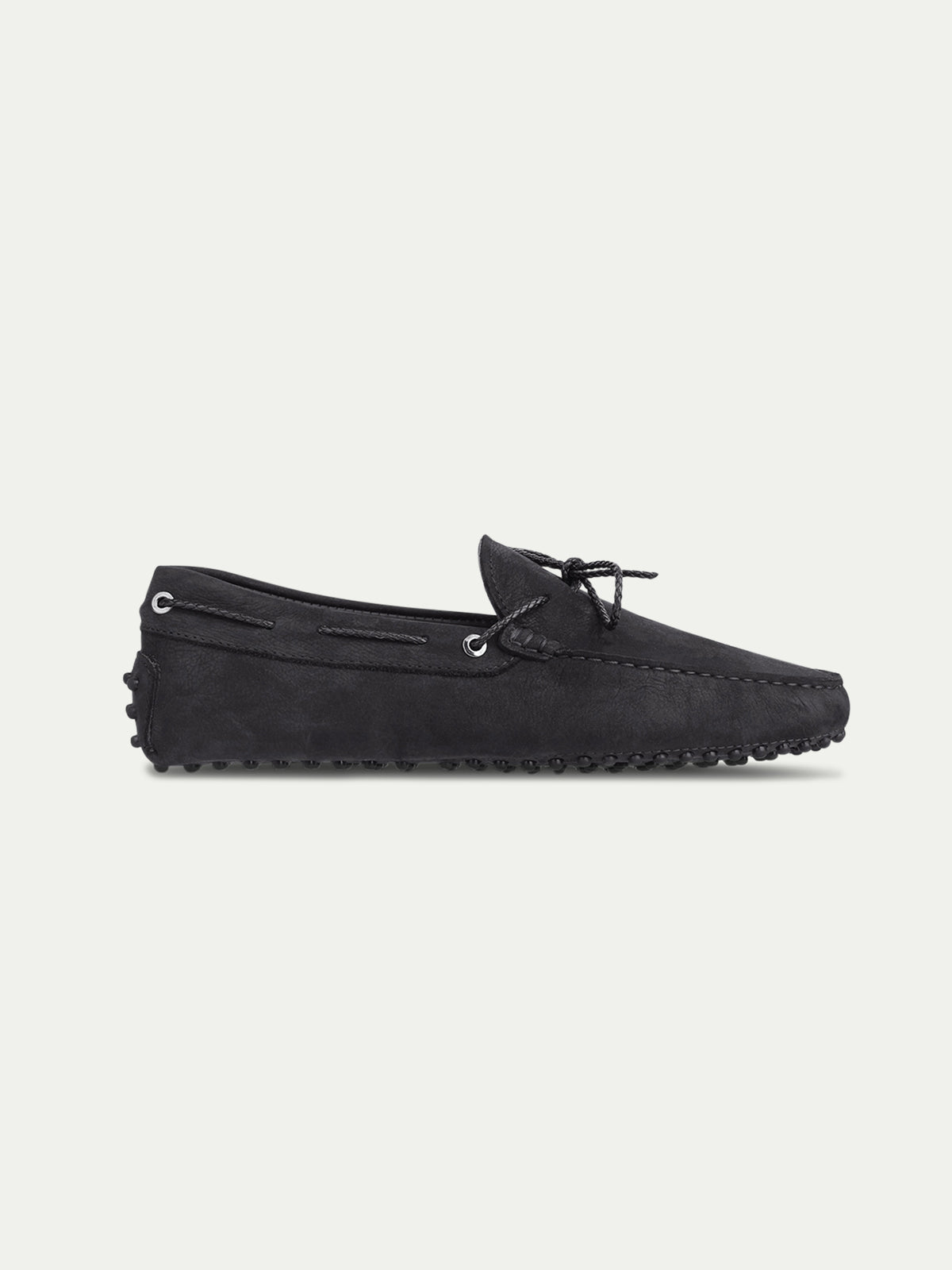 Black Nubuck Driving Shoes Aurelien