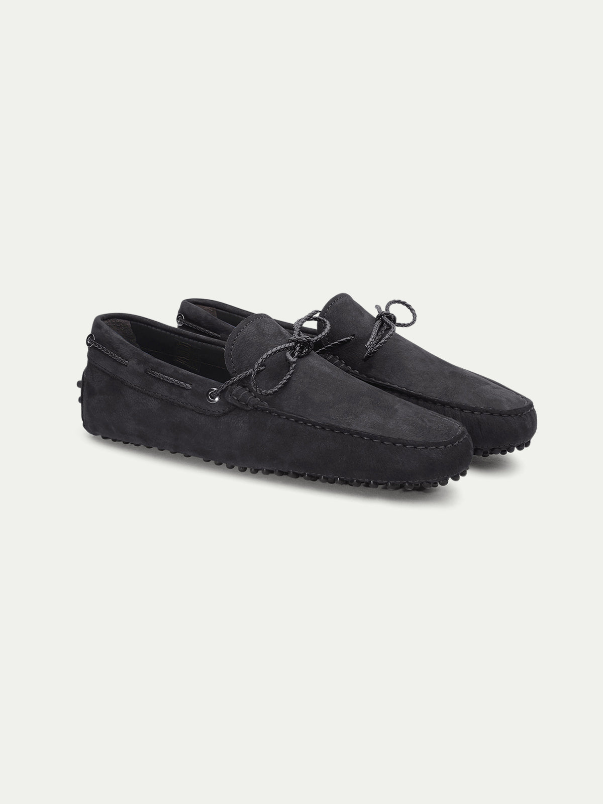 Black Nubuck Driving Shoes Aurelien