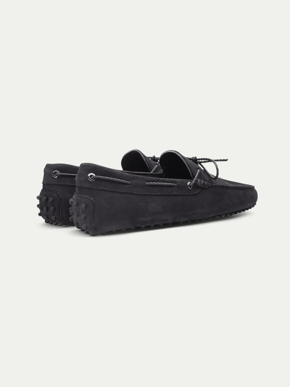 Black Nubuck Driving Shoes Aurelien