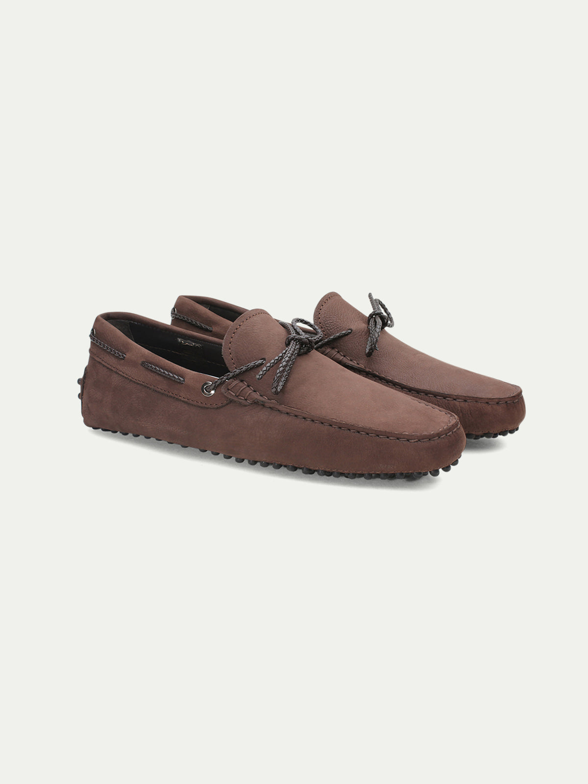 Brown Nubuck Driving Shoes Aurelien