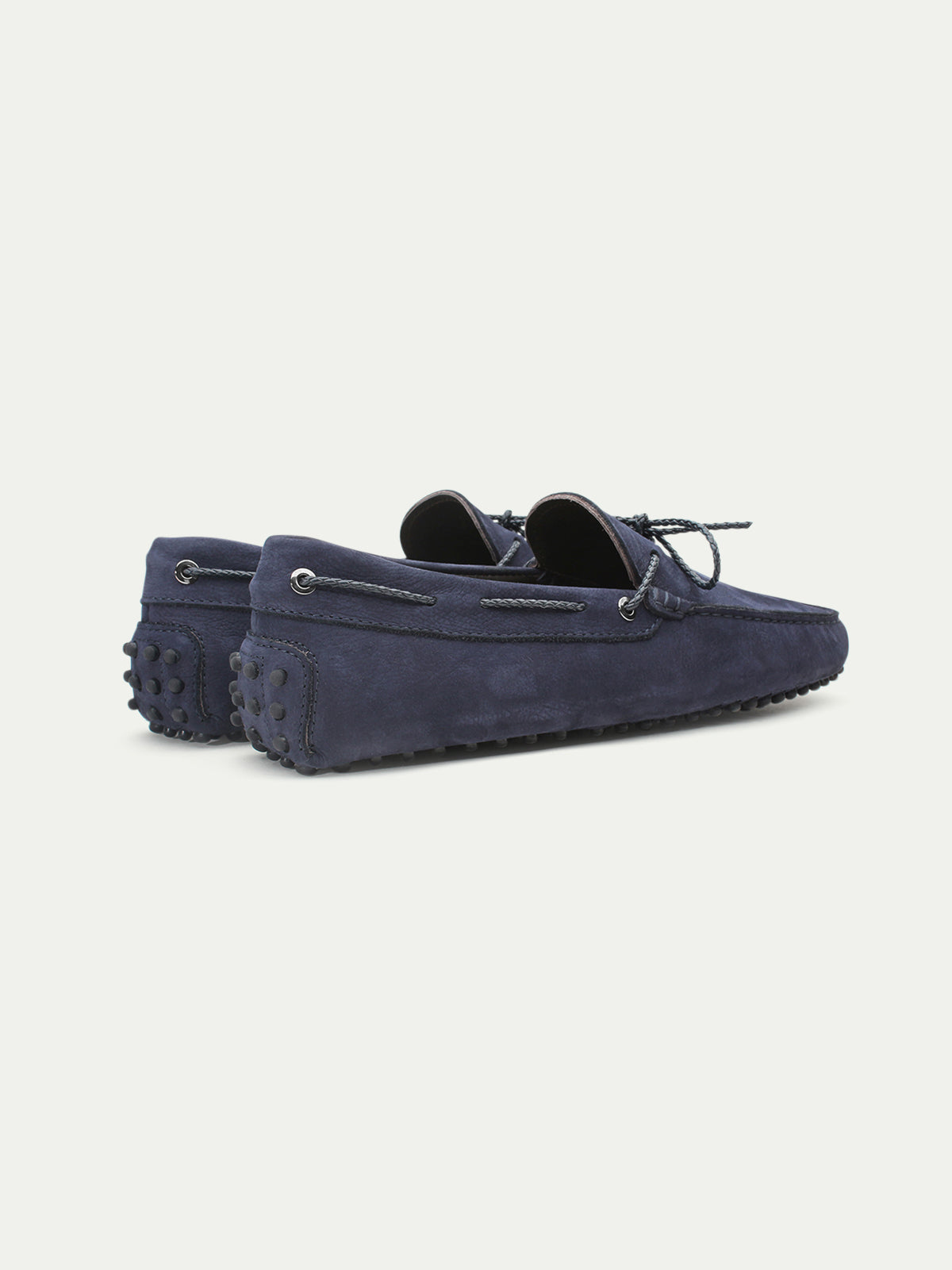 Navy Nubuck Driving Shoes Aurelien