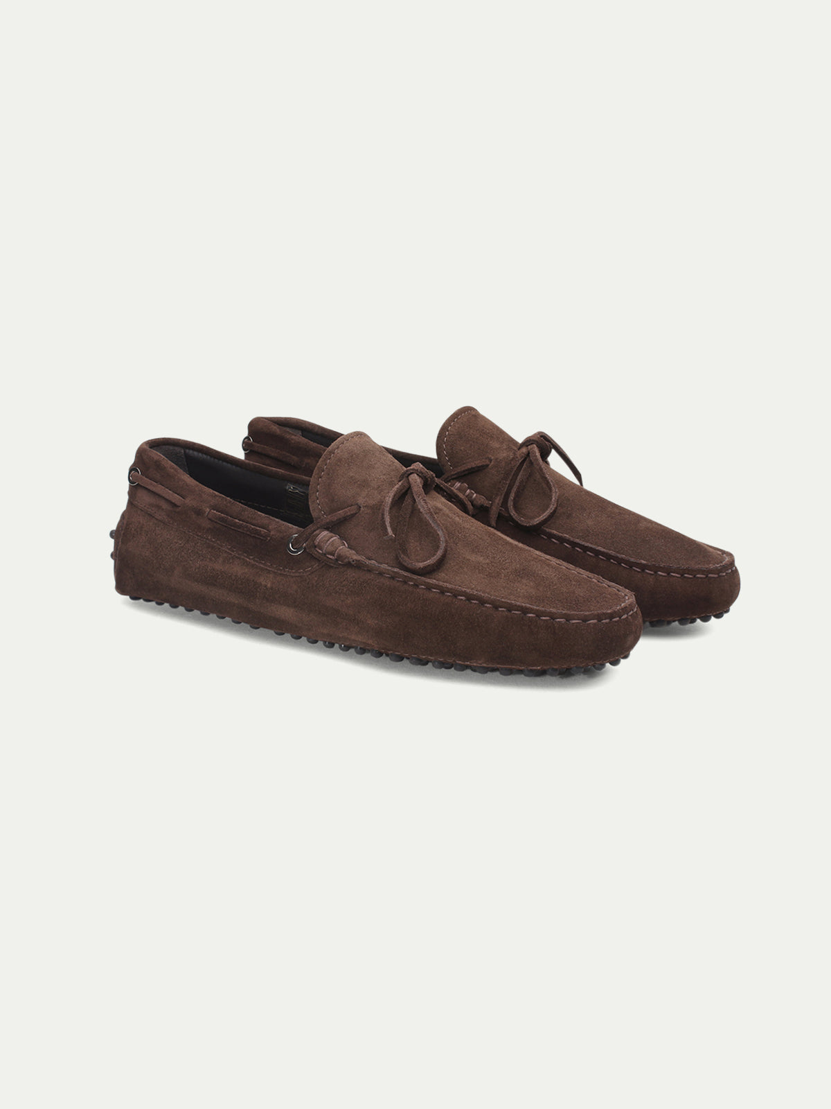 Chocolate Suede Driving Shoes Aurelien