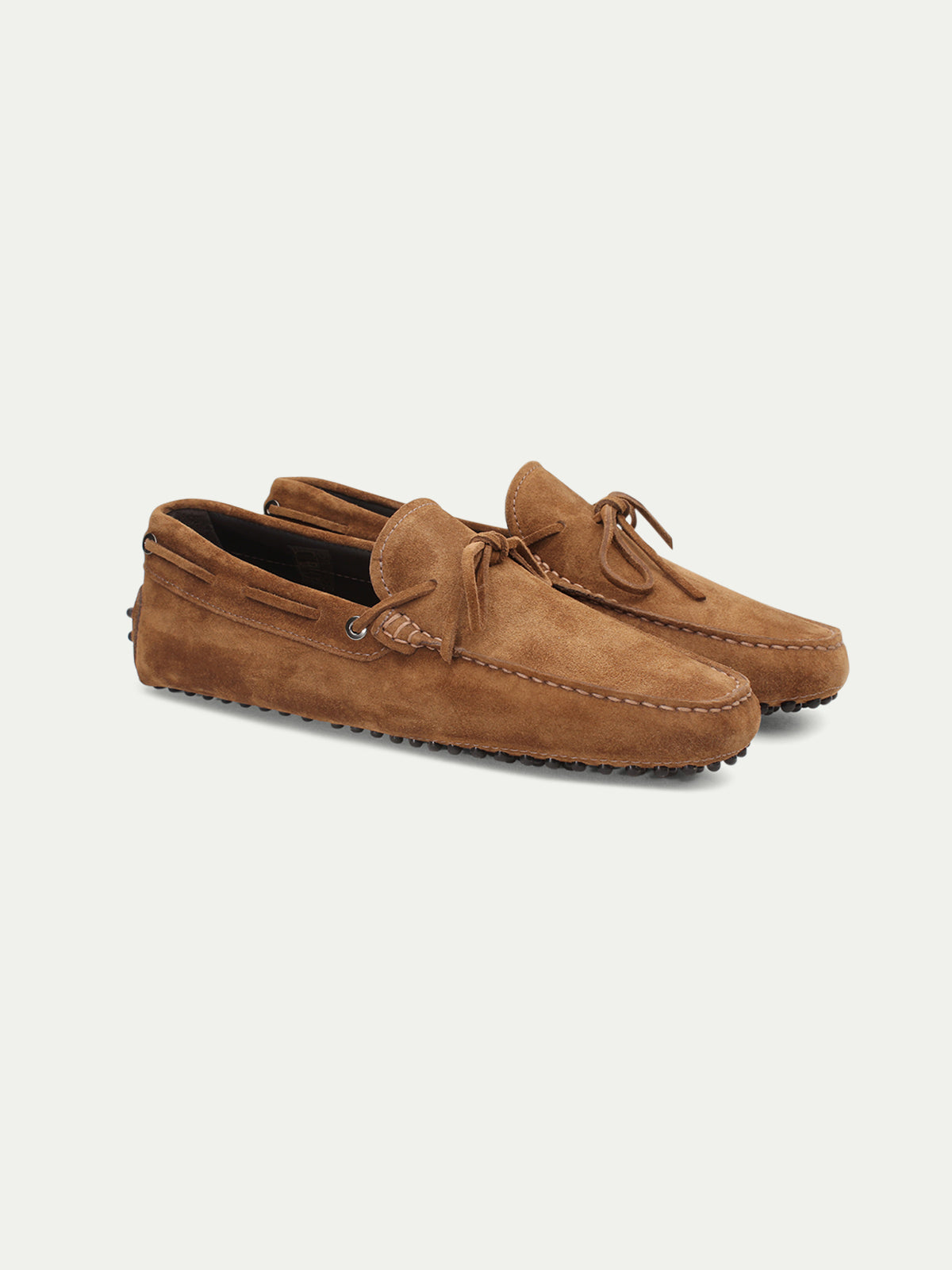 Caramel Suede Driving Shoes Aurelien