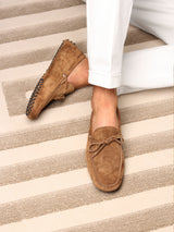 Caramel Suede Driving Shoes