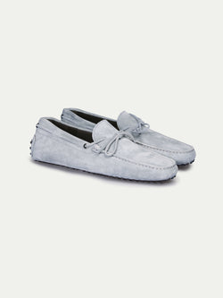Baby Blue Suede Driving Shoes